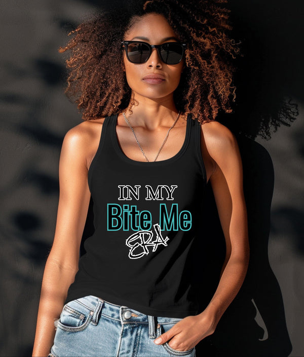 Bite Me Era Tank Top, Cool Graphic Tee, Summer Essential, Perfect for Festivals, Gift for Her