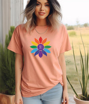 Pride Love is Love Shirt, Cute Rainbow Flower Tee, LGBTQ+, Celebrate Equality and Love This Pride Month