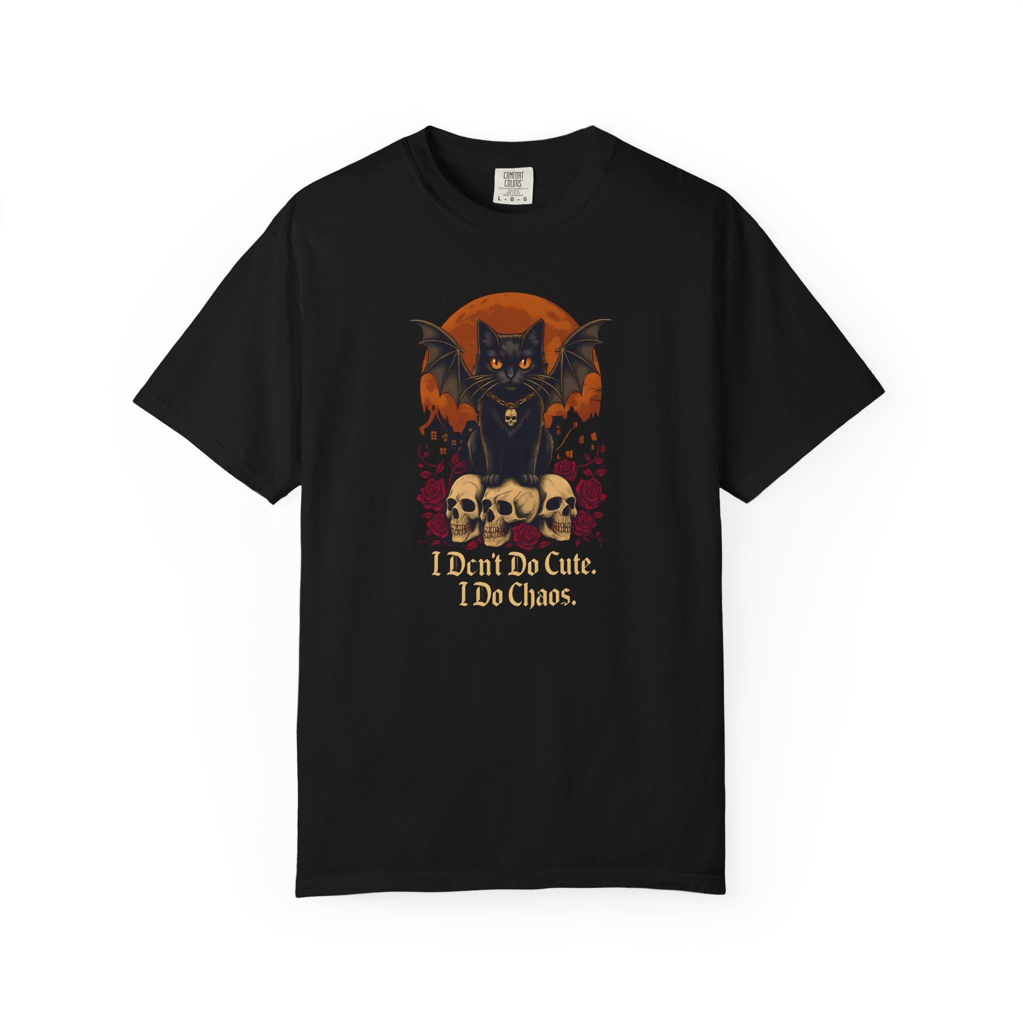 Gothic Chaos T-Shirt | Halloween T-shirt, Halloween Party Tee, Funny Halloween Gift, Cute Halloween Shirt, Spooky Season Outfit