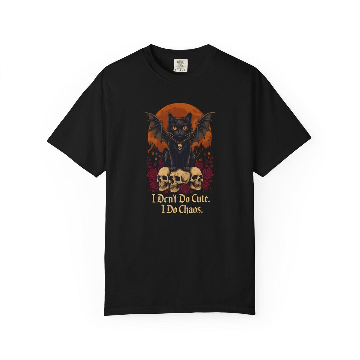 Gothic Chaos T-Shirt | Halloween T-shirt, Halloween Party Tee, Funny Halloween Gift, Cute Halloween Shirt, Spooky Season Outfit