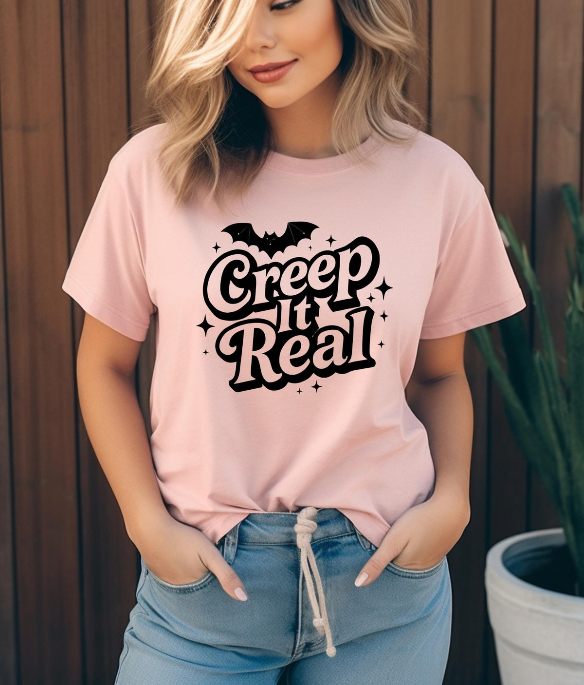 Creep It Real T-Shirt, Funny Halloween Teacher Ghost Tee, Vintage Nurse Apparel, Spooky Fall Shirt for Women, Halloween Part TShirt