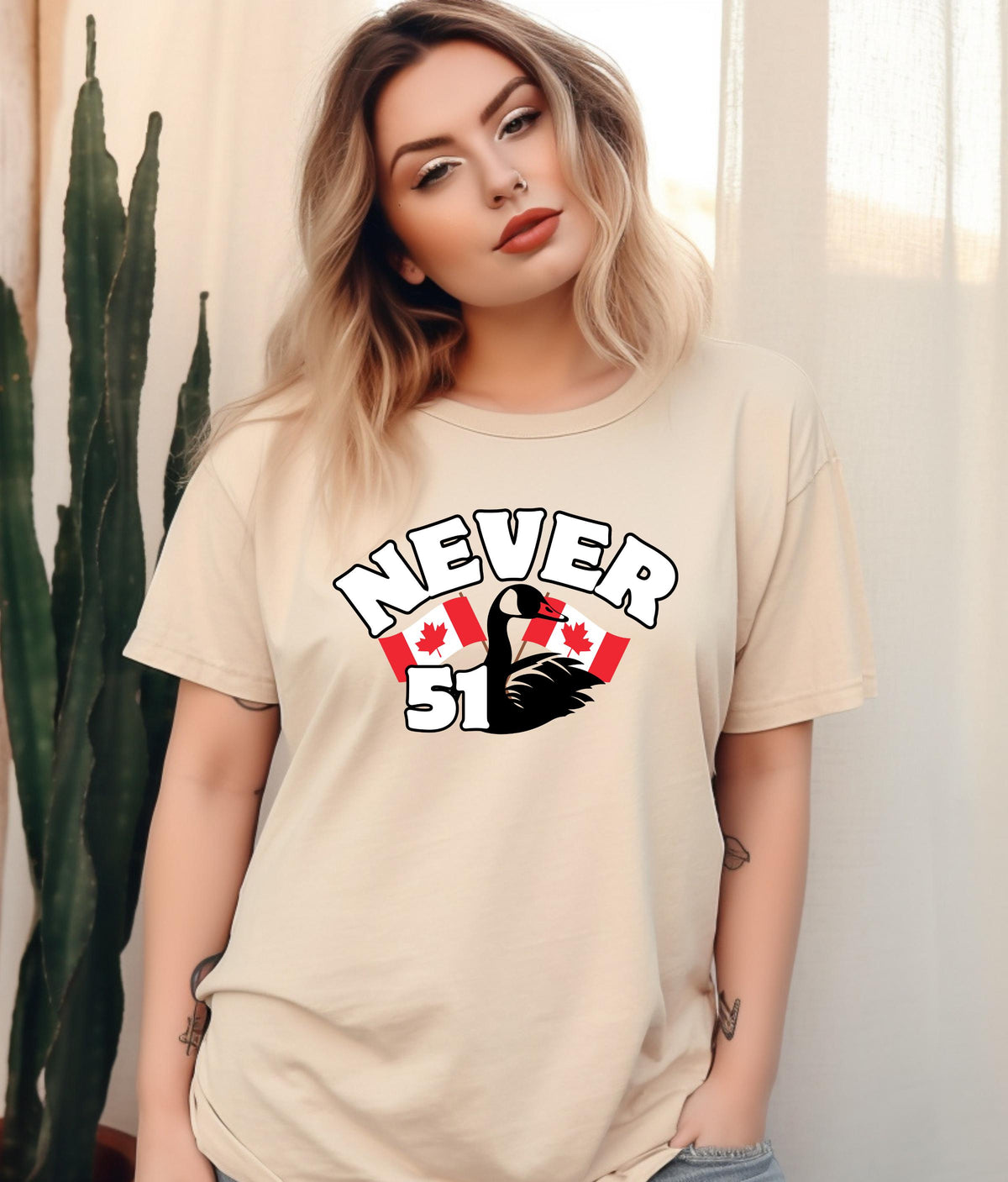 Never 51 T-Shirt, Patriotic Canadian Tee, Funny Anti-Trump Gift, Canada Day Shirt, Unisex Apparel for All