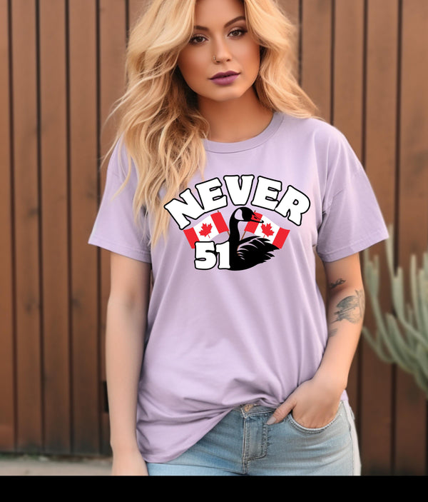 Never 51 T-Shirt, Patriotic Canadian Tee, Funny Anti-Trump Gift, Canada Day Shirt, Unisex Apparel for All