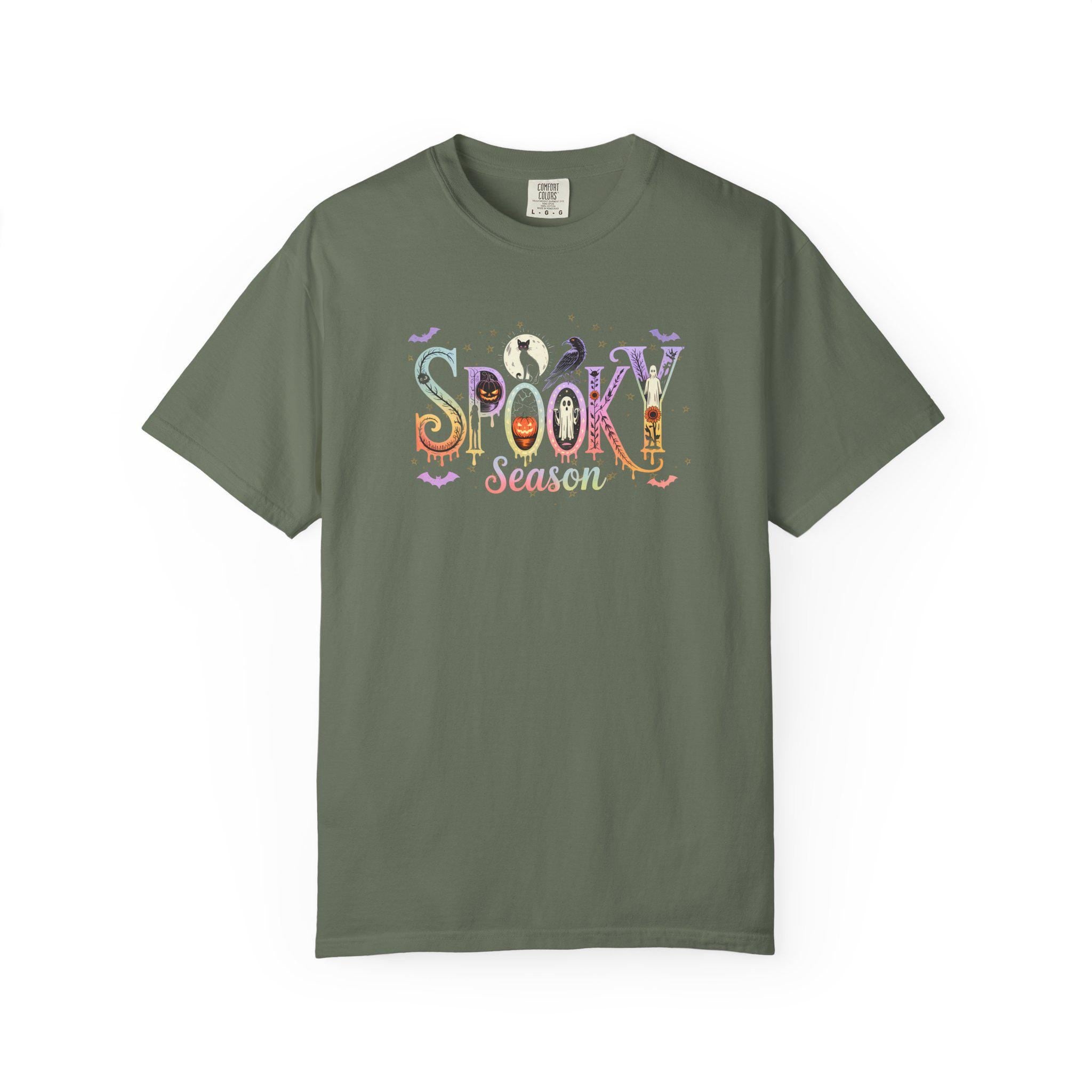 Spooky Season T-Shirt, Halloween Tee, Fall Fashion Top, Autumn Shirt, Trick or Treat Apparel, Gift for Haunted Holidays