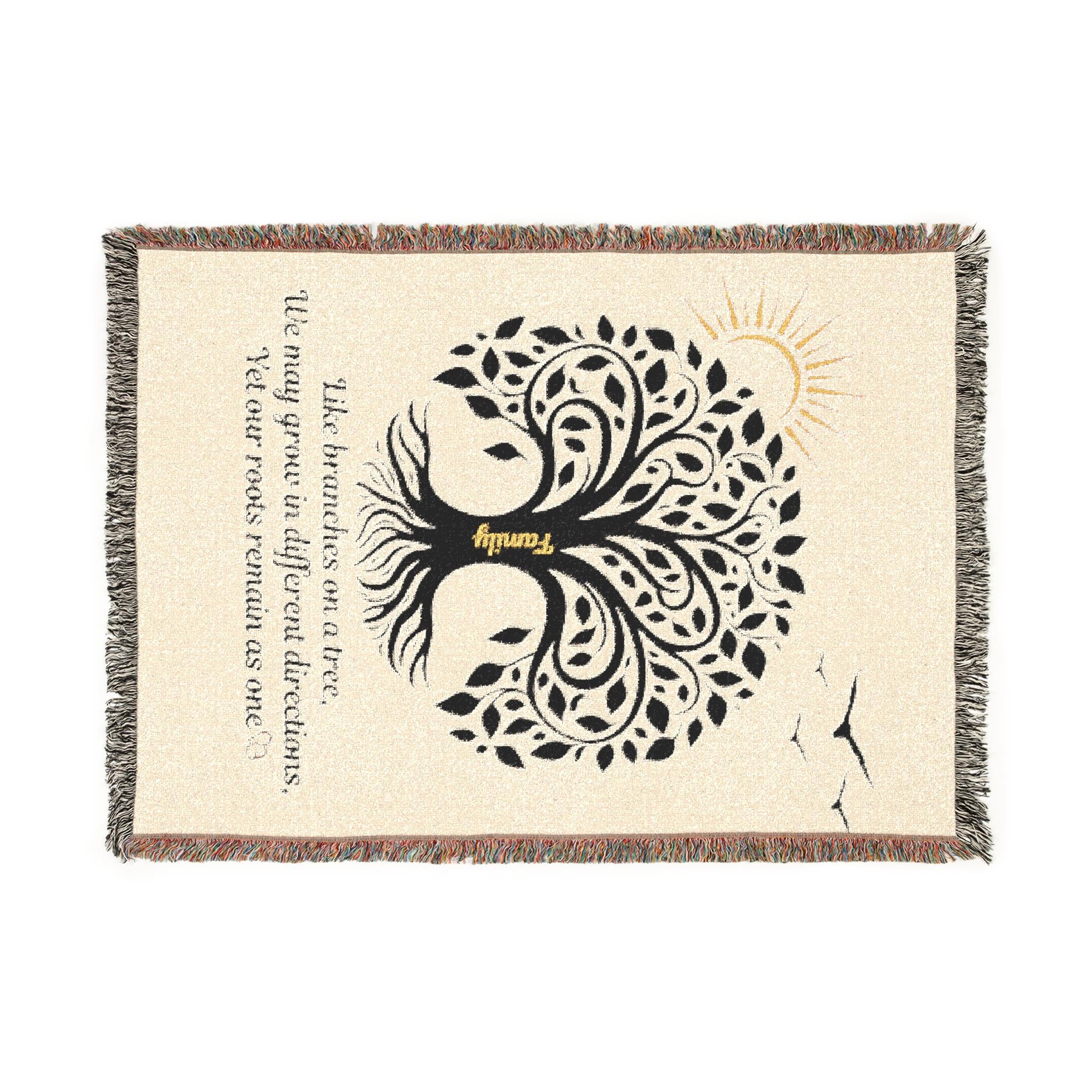Family Tree Woven Blanket