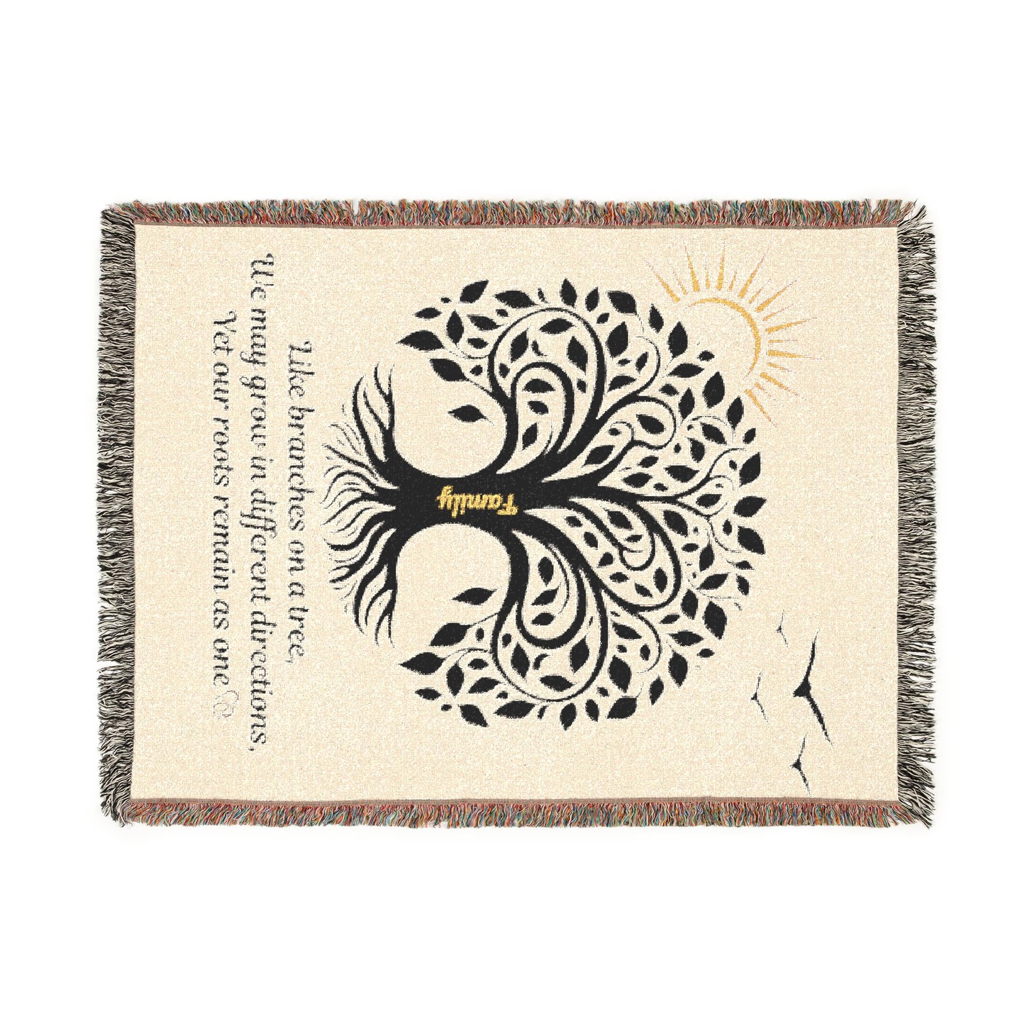 Family Tree Woven Blanket