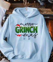 Merry Grinchmas Hoodie | Christmas Holiday Graphic Sweatshirt