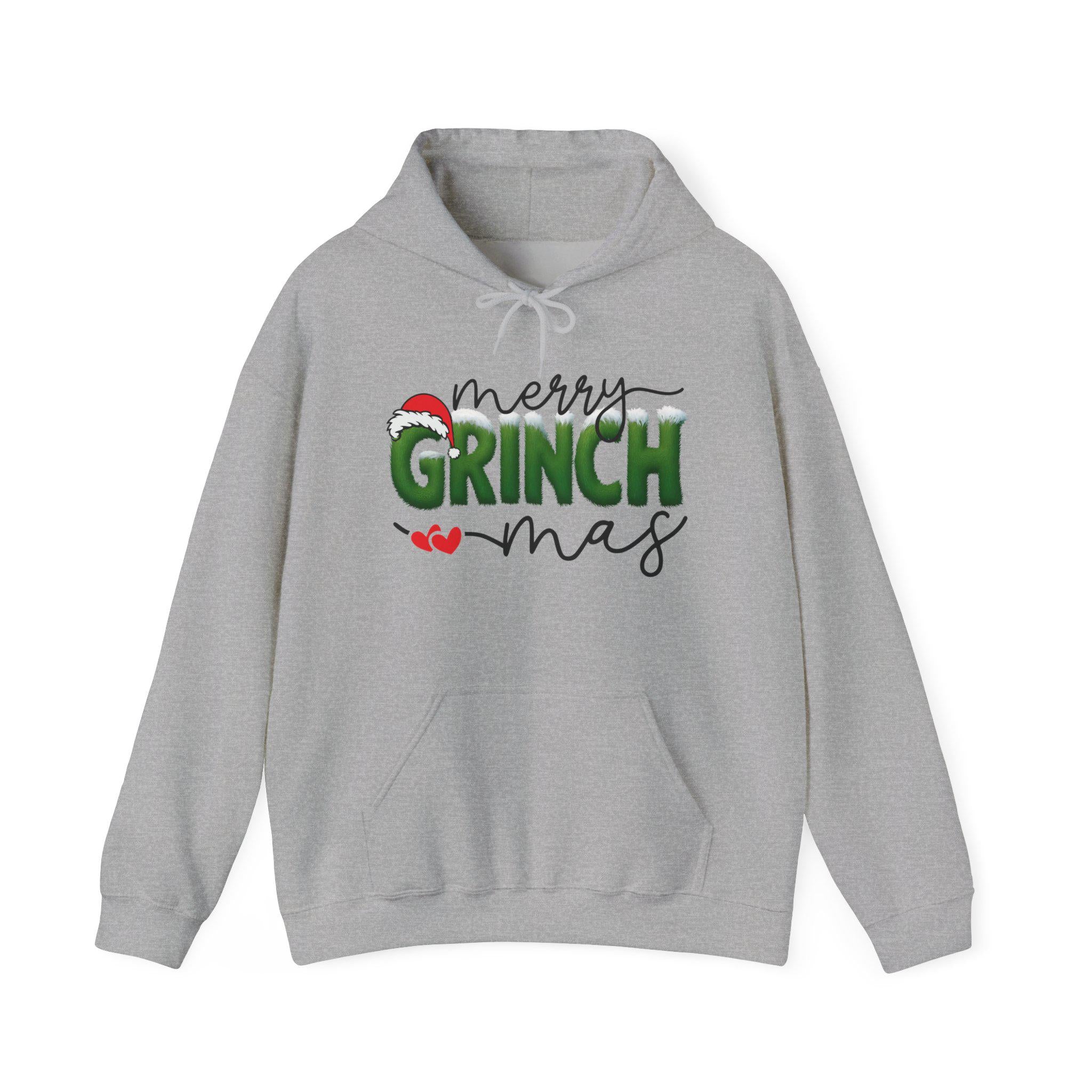 Merry Grinchmas Hoodie | Christmas Holiday Graphic Sweatshirt