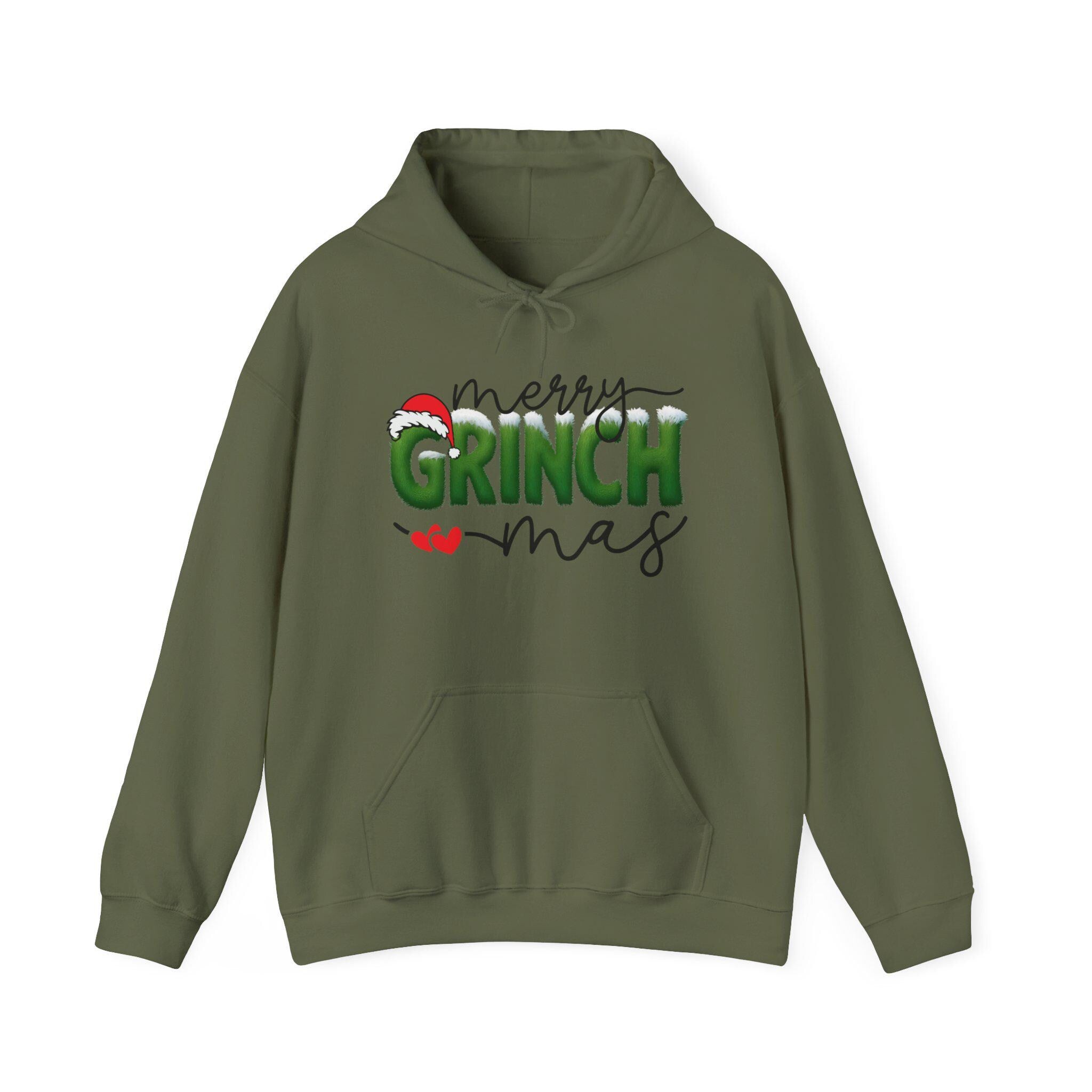 Merry Grinchmas Hoodie | Christmas Holiday Graphic Sweatshirt