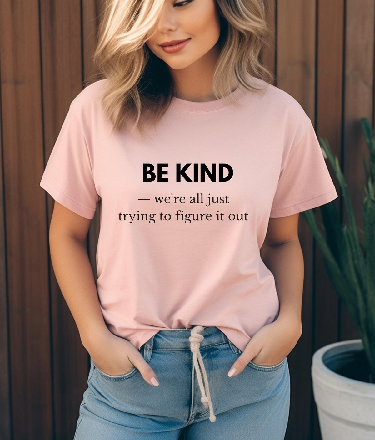 Be Kind Graphic T-Shirt | Inspirational Message, Soft Cotton Tee