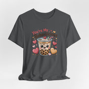 You're My Boba licious Boba Tea T Shirt | Cute Kawaii Bubble Tea Hearts | Funny Food Pun Tee | Unisex Graphic Shirt