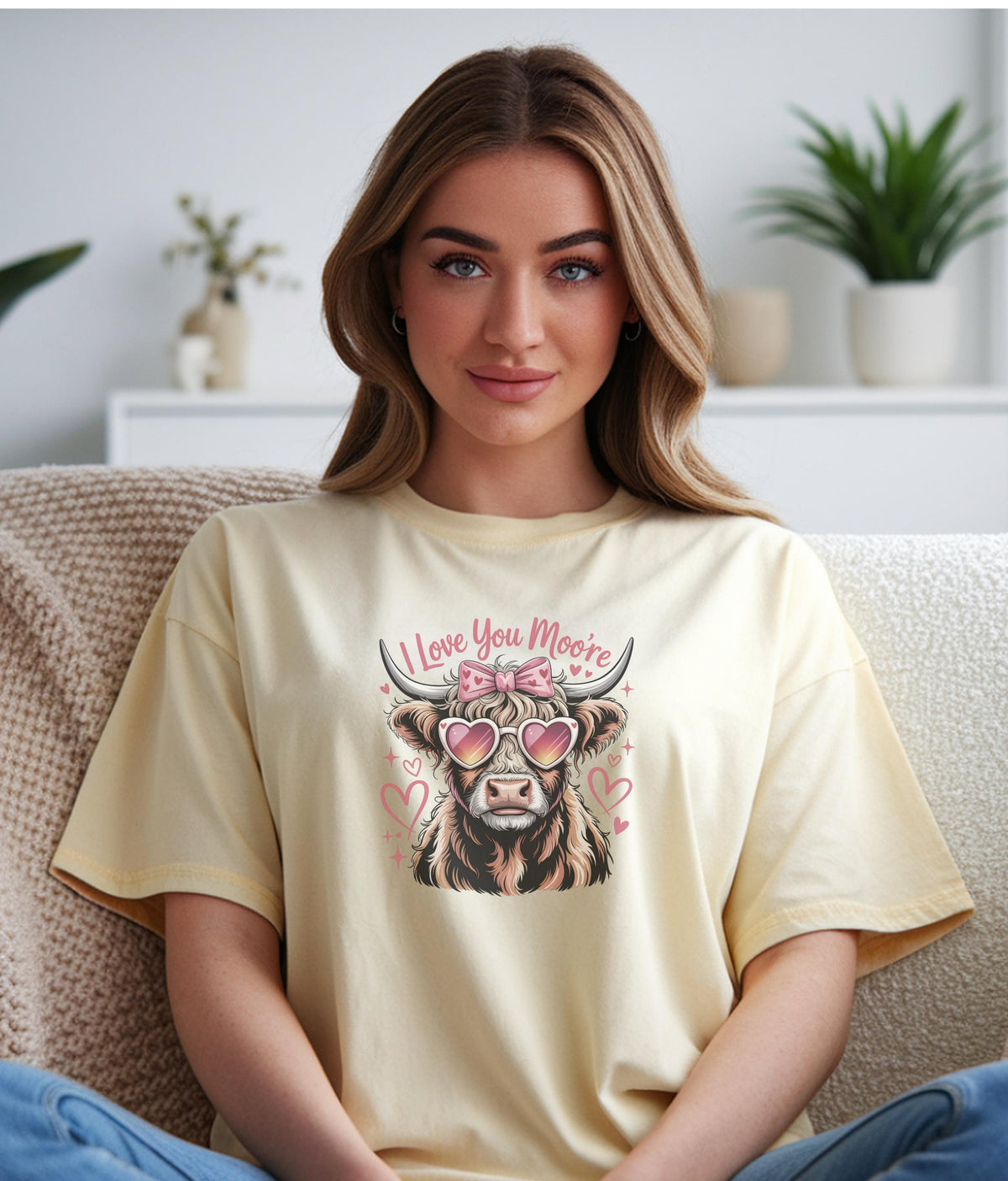 Funny Cow Graphic T-Shirt, Women's Relaxed Fit Cotton Tee