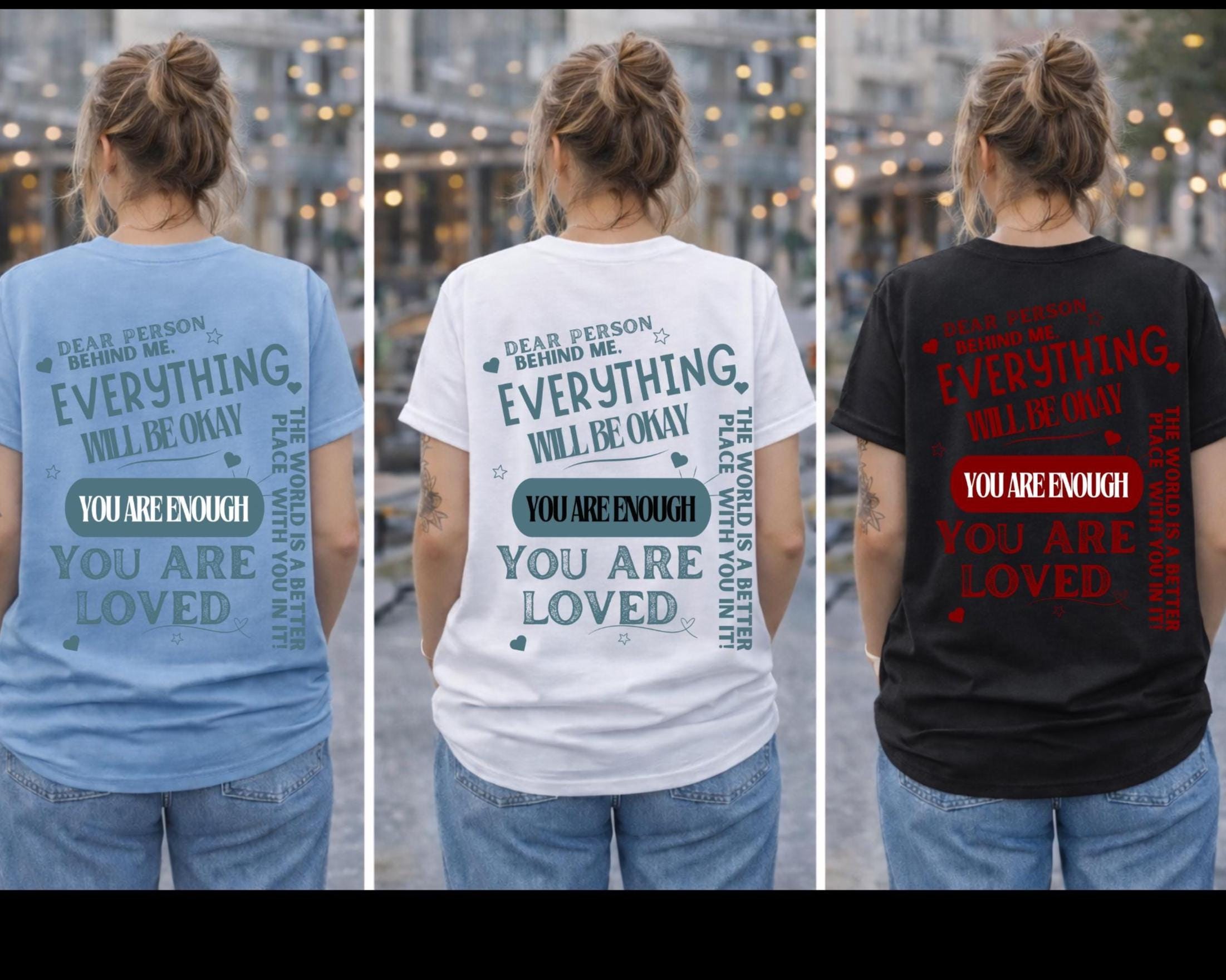 Kindness Message T-Shirt | You Are Enough, Mental Health Tee