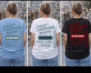 Kindness Message T-Shirt | You Are Enough, Mental Health Tee