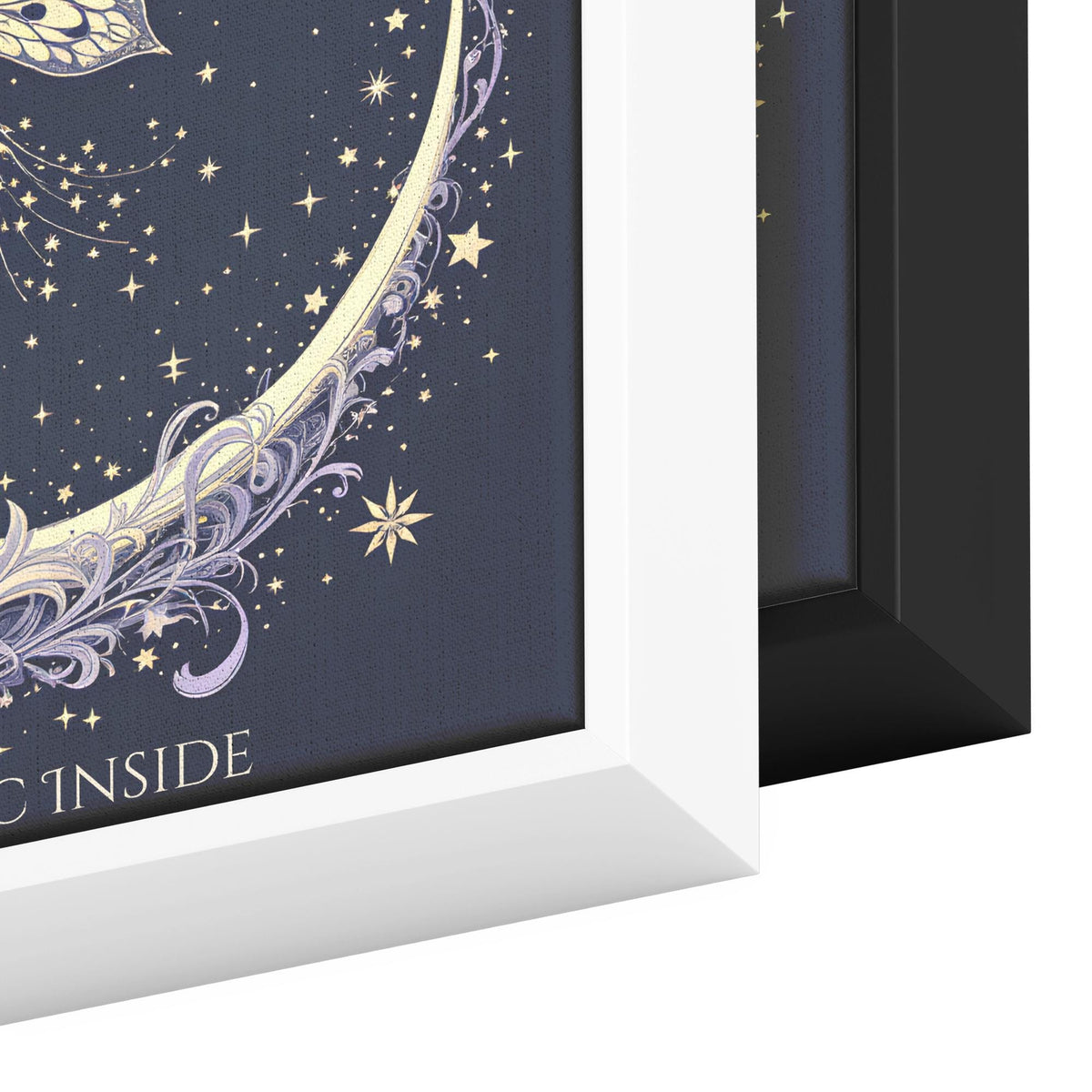 Fairy Moon Canvas Art | Whimsical Celestial Decor