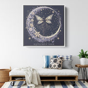 Fairy Moon Canvas Art | Whimsical Celestial Decor