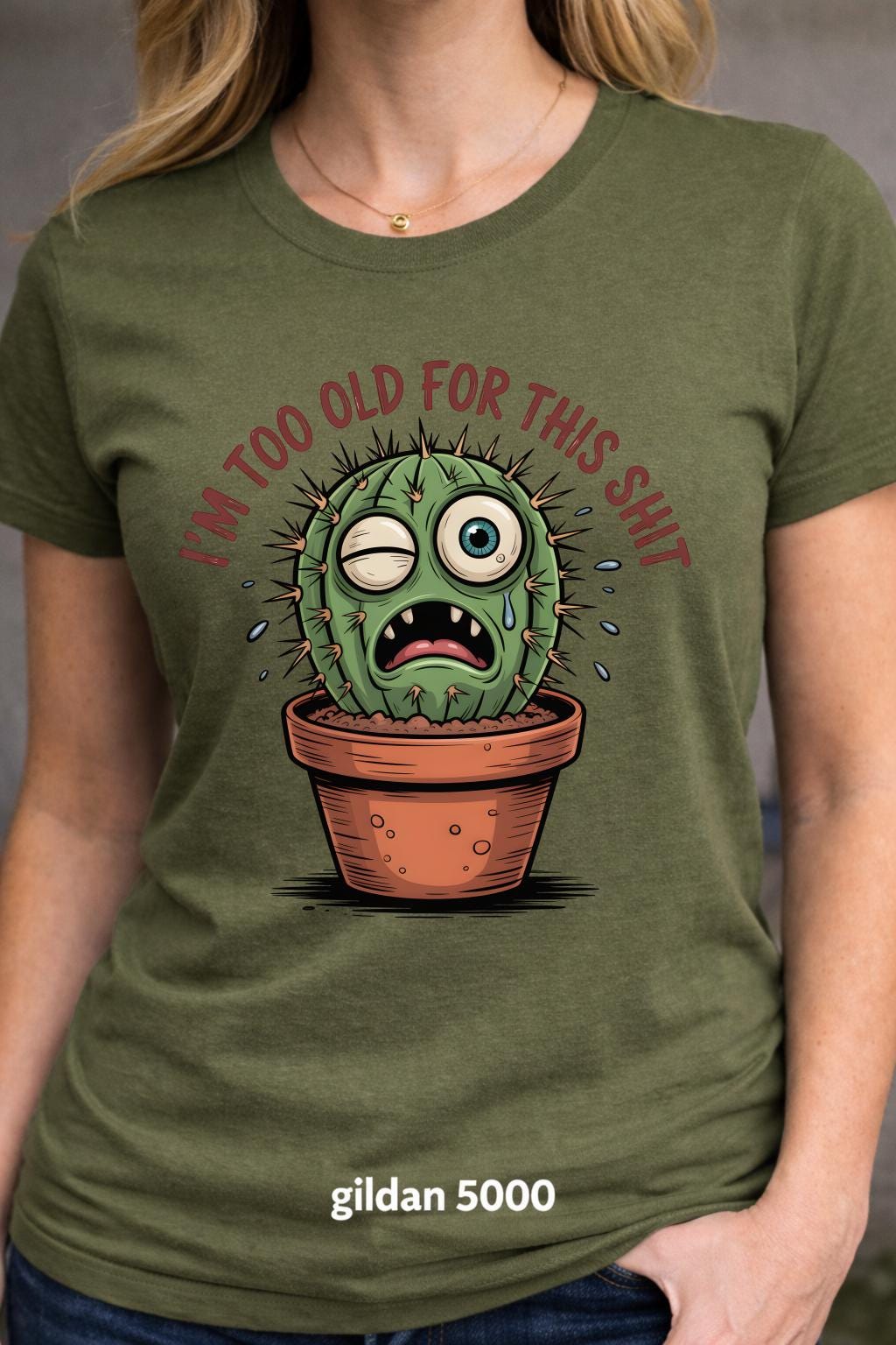 Funny Cactus Graphic T-Shirt | Sarcastic Humor Tee