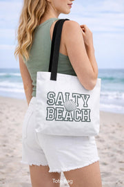 Beach Tote Bag | Premium Cotton Tote Bag | Minimalist Canvas Tote | Reusable Shopping Bag | Everyday Carryall