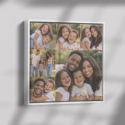 Personalized Family Photo Canvas Print | Custom Square Wall Art | Large Family Collage Canvas | Home Decor Gift