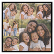 Personalized Family Photo Canvas Print | Custom Square Wall Art | Large Family Collage Canvas | Home Decor Gift