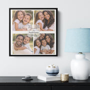 Personalized Family Photo Canvas Print | Custom Square Wall Art | Large Family Collage Canvas | Home Decor Gift