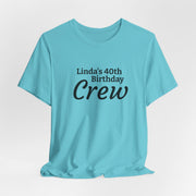Personalized 40th Birthday Crew T-Shirt | Minimalist Milestone Tee