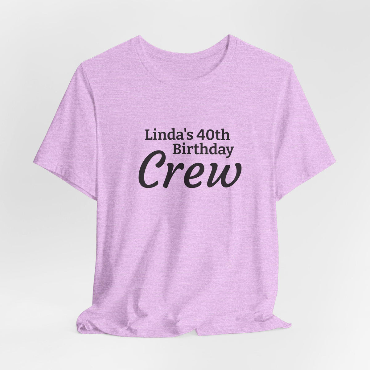 Personalized 40th Birthday Crew T-Shirt | Minimalist Milestone Tee