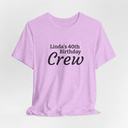 Personalized 40th Birthday Crew T-Shirt | Minimalist Milestone Tee
