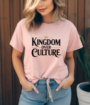 Kingdom Over Culture Shirt, Christian Graphic Tee, Modern Faith Streetwear, Minimalist Christian Apparel, Boutique Faith Shirt