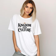 Kingdom Over Culture Shirt, Christian Graphic Tee, Modern Faith Streetwear, Minimalist Christian Apparel, Boutique Faith Shirt