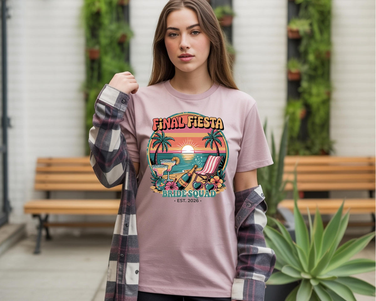 Mexico Bachelorette Shirt, Cancun Bride Squad Shirt, Final Fiesta Bach Party Tee, Tropical Hen Party Matching Shirts