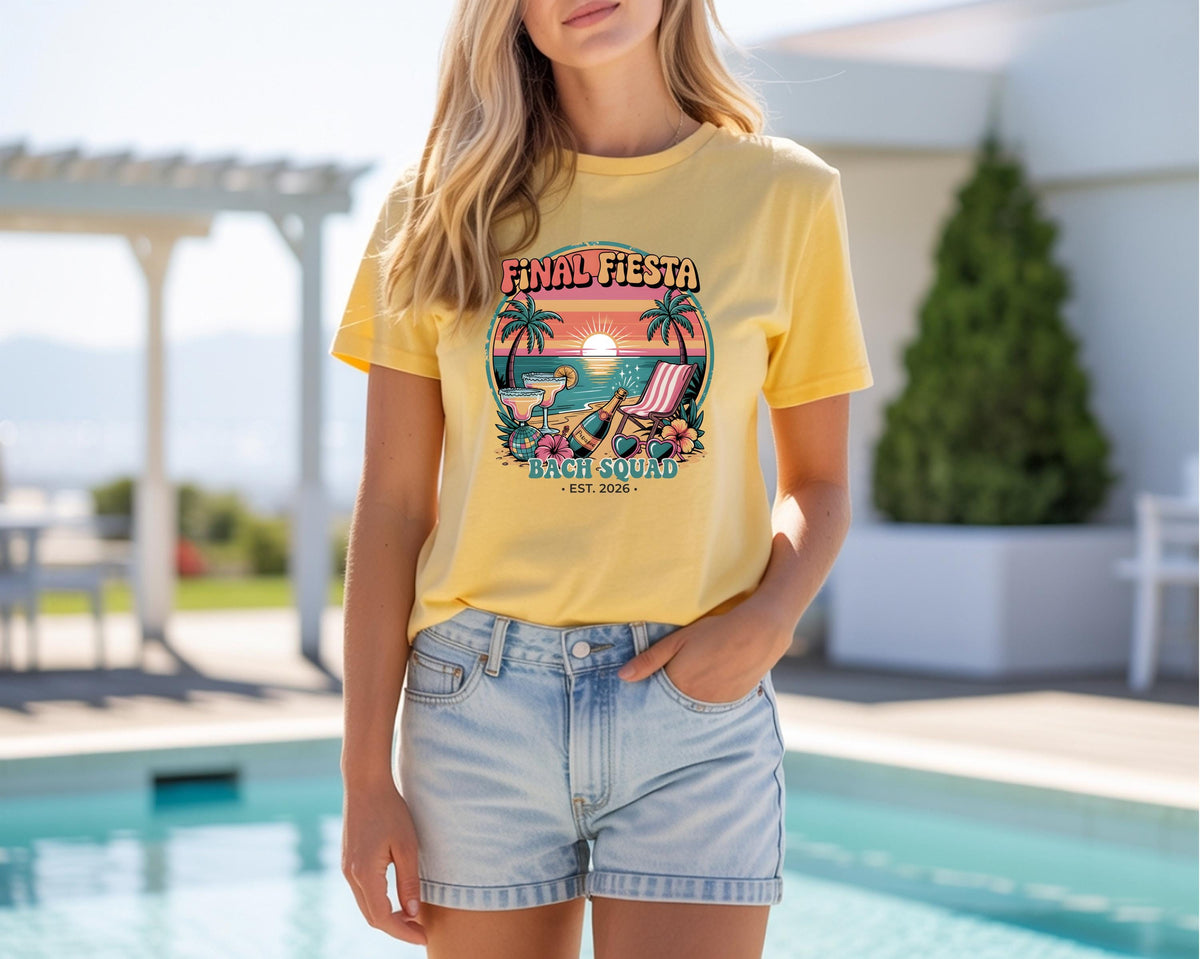 Mexico Bachelorette Shirt, Cancun Bride Squad Shirt, Final Fiesta Bach Party Tee, Tropical Hen Party Matching Shirts