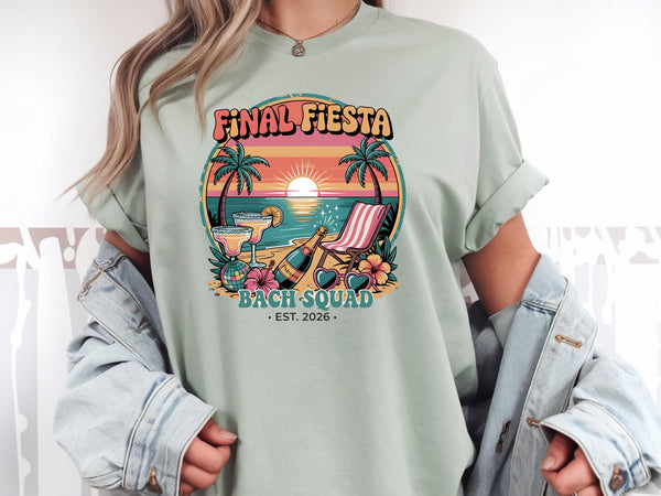 Mexico Bachelorette Shirt, Cancun Bride Squad Shirt, Final Fiesta Bach Party Tee, Tropical Hen Party Matching Shirts