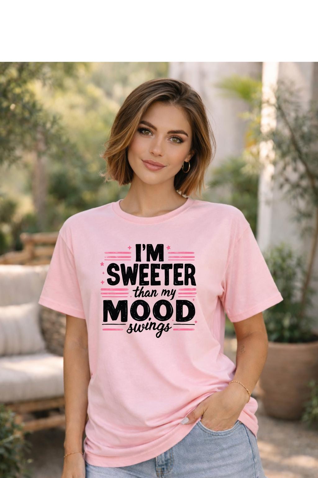 I’m Sweeter in Mood Shirt | Cute Mood Shirt | Comfort Colors 1717 Graphic Tee | Trendy Moody Girl T-Shirt | Funny Gift for Her