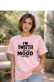 I’m Sweeter in Mood Shirt | Cute Mood Shirt | Comfort Colors 1717 Graphic Tee | Trendy Moody Girl T-Shirt | Funny Gift for Her
