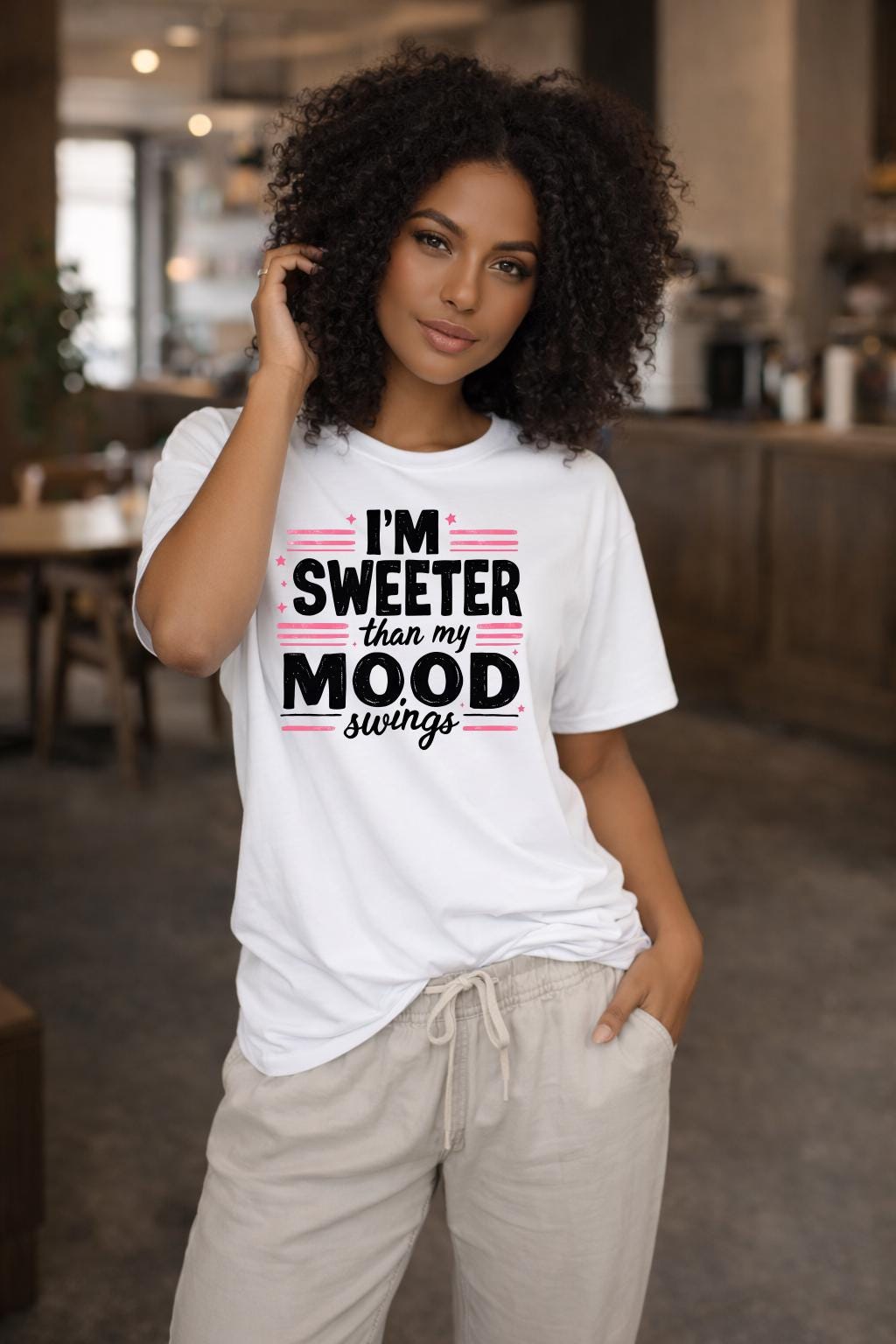 I’m Sweeter in Mood Shirt | Cute Mood Shirt | Comfort Colors 1717 Graphic Tee | Trendy Moody Girl T-Shirt | Funny Gift for Her