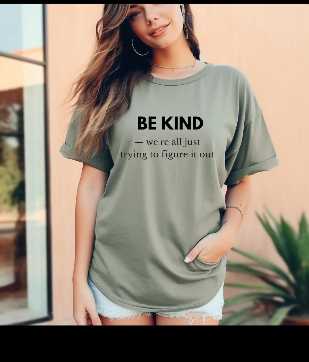 Be Kind Graphic T-Shirt | Inspirational Message, Soft Cotton Tee