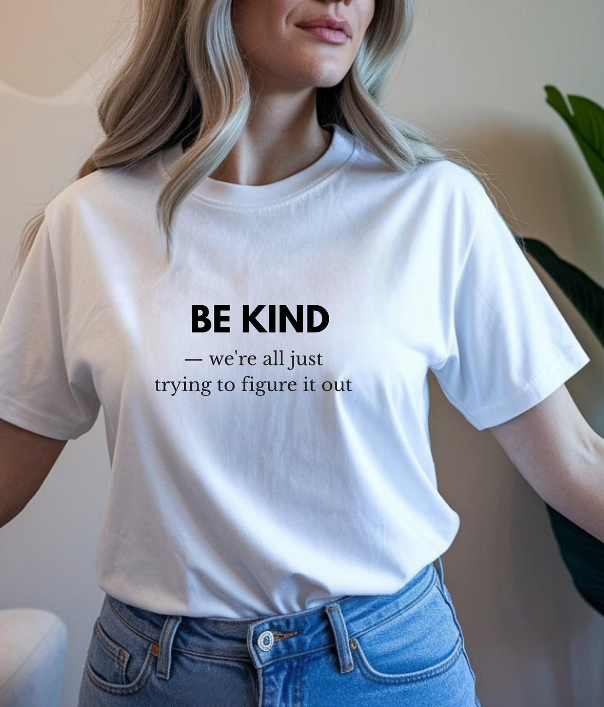 Be Kind Graphic T-Shirt | Inspirational Message, Soft Cotton Tee