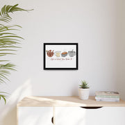 Life Is What You Bake It Canvas | Kitchen Wall Art | Baking Quote Decor | Cozy Farmhouse Kitchen Art | Gift for Bakers