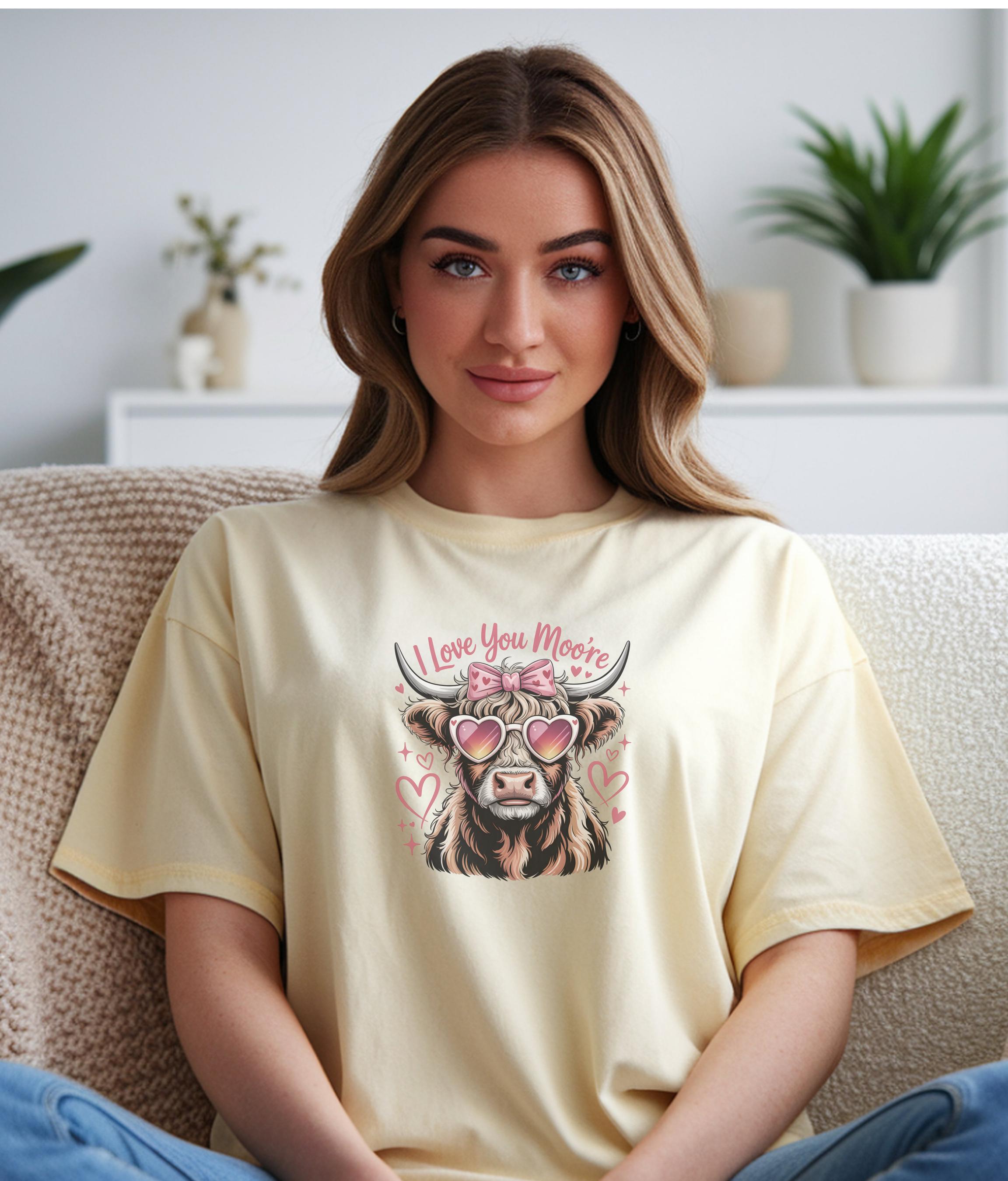 Funny Cow Graphic T-Shirt, Women's Relaxed Fit Cotton Tee