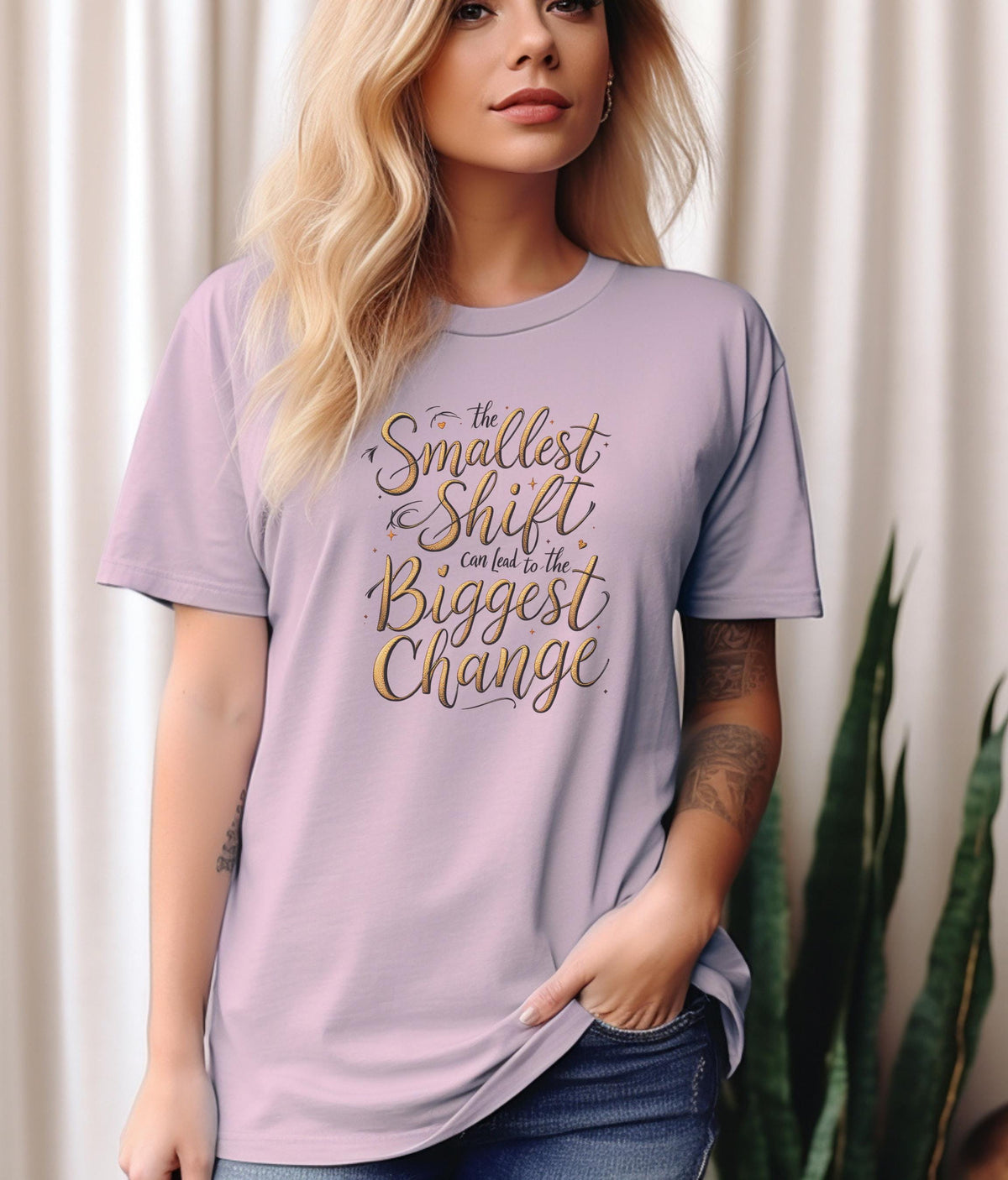 Inspirational Quote Graphic Tee, Positive Message Shirt