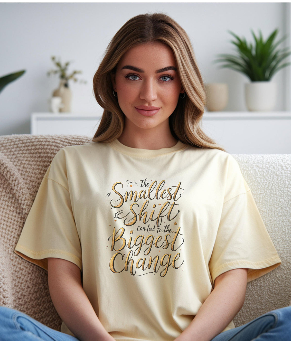 Inspirational Quote Graphic Tee, Positive Message Shirt