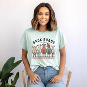 Back Roads Southbound & Shameless Shirt, Funny Farm Graphic Tee, Country Girl Western Barnyard T-Shirt