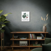 Rooted in Calm Canvas Wall Art | Botanical Leaf Print | Minimalist Nature Decor | Green Zen Wall Art | Modern Home Decor Matte Canvas