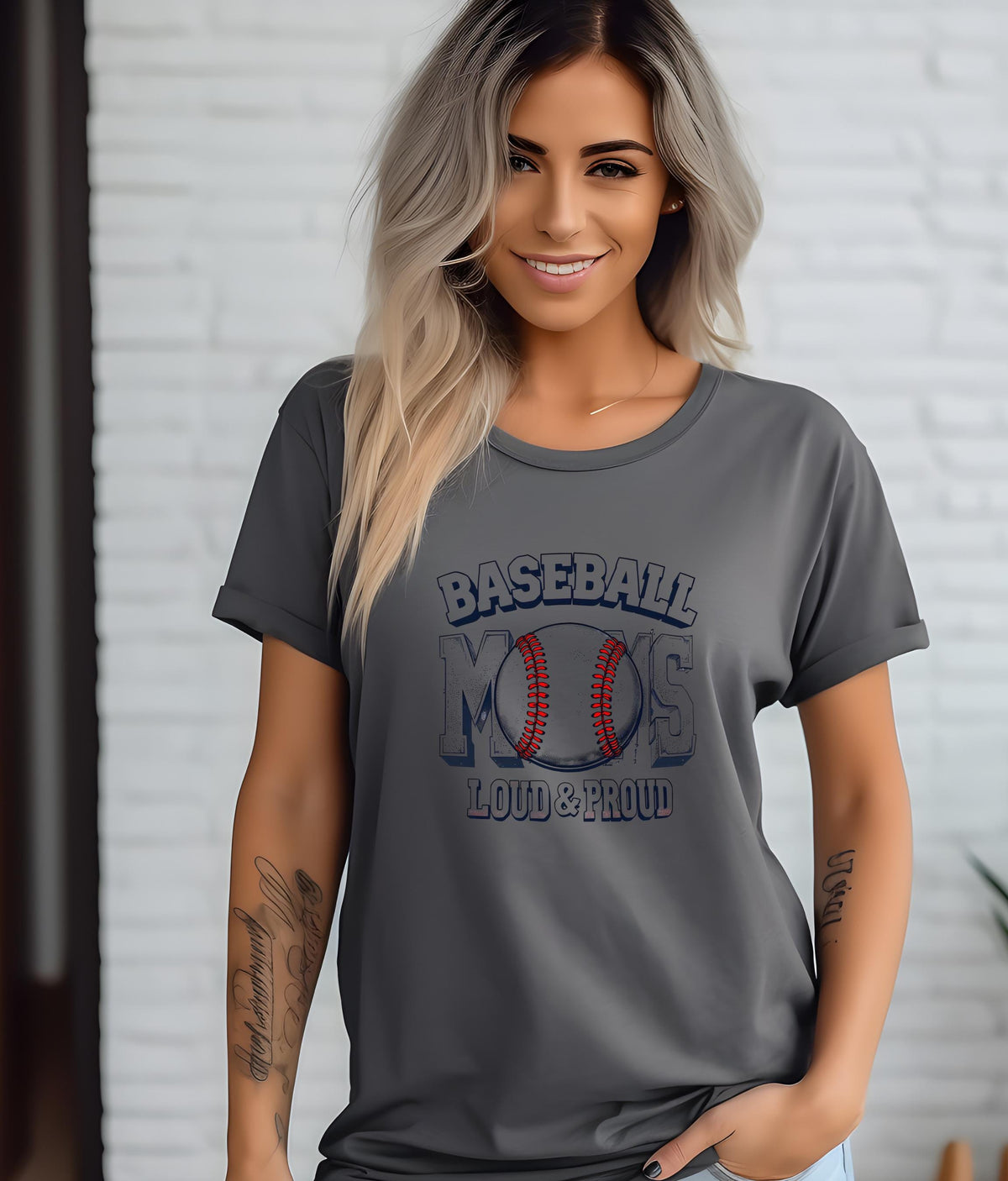 Baseball Mom Loud and Proud Shirt | Sports Mom Graphic Tee | Proud Baseball Mama | Game Day Mom Apparel