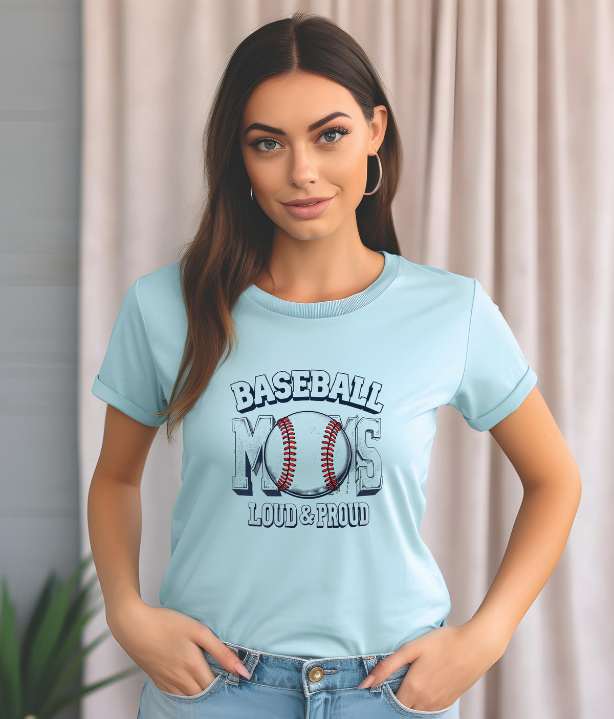 Baseball Mom Loud and Proud Shirt | Sports Mom Graphic Tee | Proud Baseball Mama | Game Day Mom Apparel