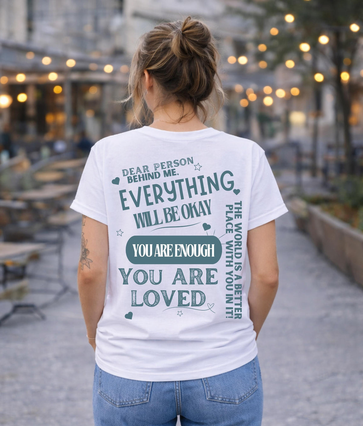Kindness Message T-Shirt | You Are Enough, Mental Health Tee