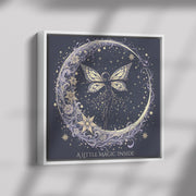 Fairy Moon Canvas Art | Whimsical Celestial Decor