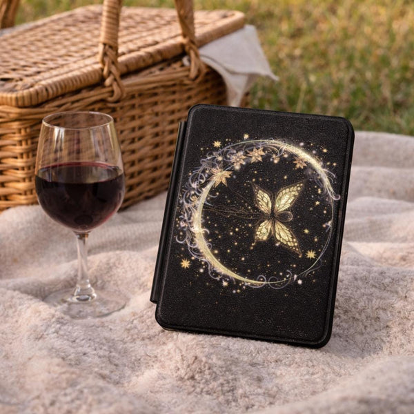 Celestial Kindle Case 2024, Moon Fairy Kindle Cover, Paperwhite 12th Gen 7inch Case, Dark Academia E-Reader Sleeve, Book Lover Gift