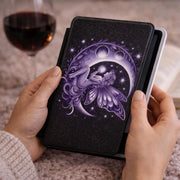 Moon Fairy Kindle Case,  Purple Celestial Ereader Cover, Paperwhite 7inch 12th Gen, Fantasy Book Lover Gift, Witchy Reader Accessory